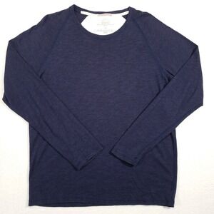Apolis Global Citizen Sweater Mens XL Navy Blue Cotton Viscose Raglan Knit
